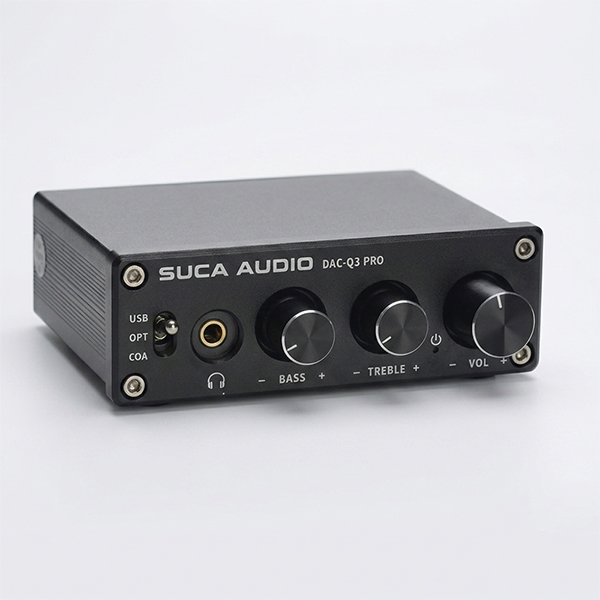 DAC SUCA Q3 Pro Bluetooth hỗ trợ USB Optical Coaxial cho TV và PC