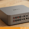 WiiM Ultra hỗ trợ HDMI ARC, USB, Optical, Coaxial, RCA, Ethernet, Wi-Fi và Phono MM, đáp ứng hầu hết nhu cầu kết nối của hệ thống âm thanh hiện đại.